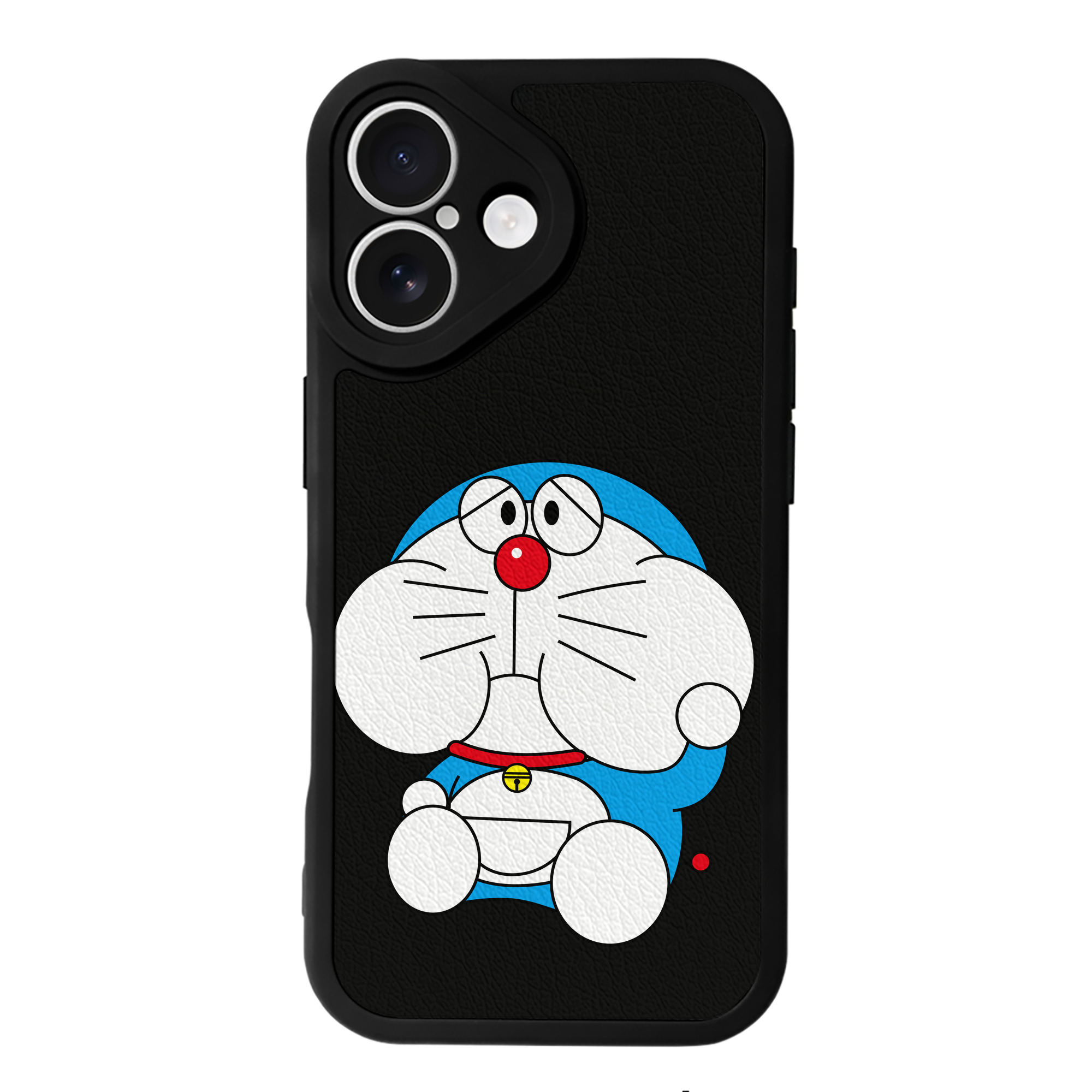 （画像用） ドラえもん Doraemon 【iPhone 16シリーズ対応】シリコンスマホケース（レザー調） 材質：シリコン